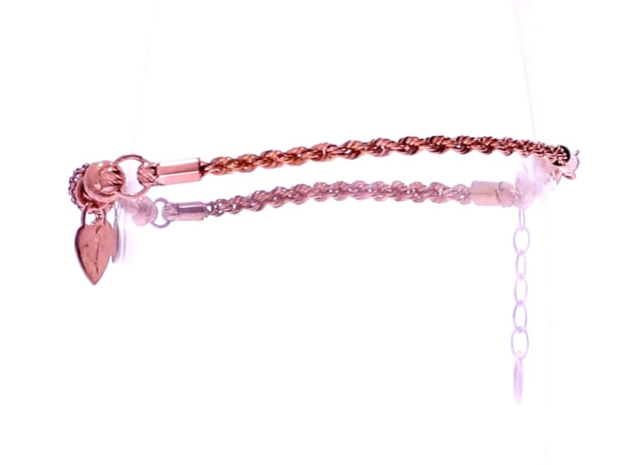 Gold bracelet with zircon